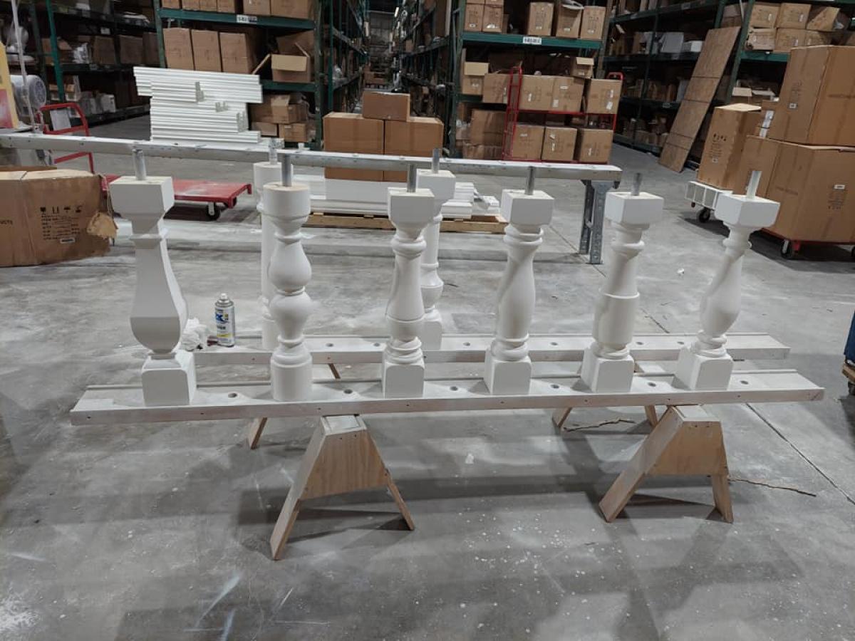 Endurathane 500 Series Lincoln Unassembled Balustrade Railing Kit