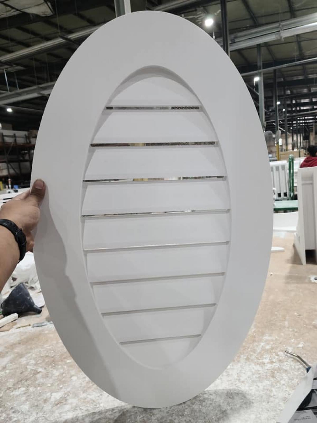Rustic Wood Gable Vent w/ 1