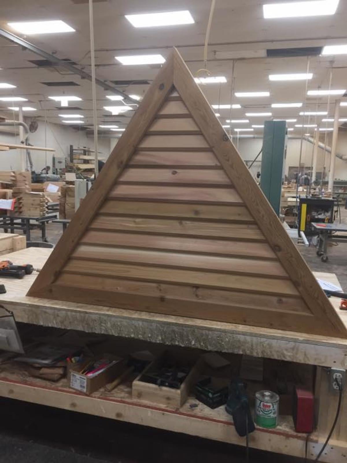Rustic Wood Gable Vent w/ 1