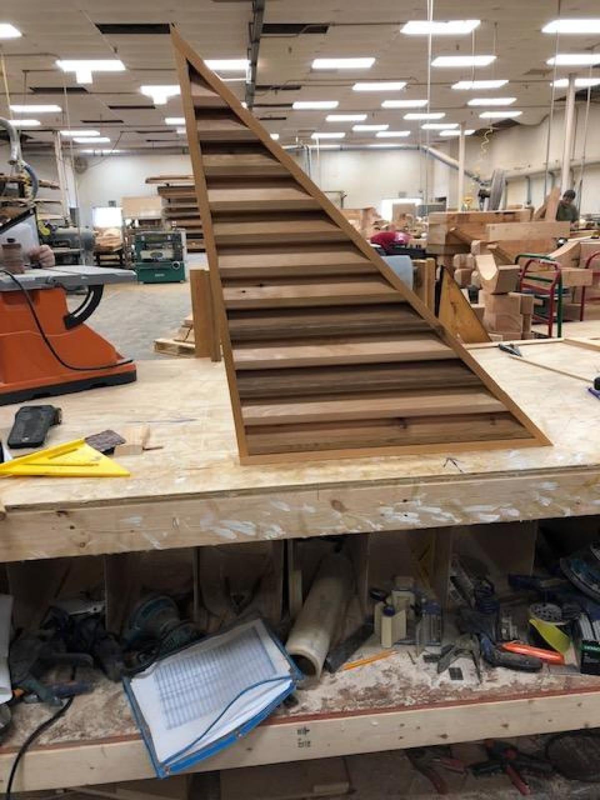 Rustic Wood Gable Vent w/ 1