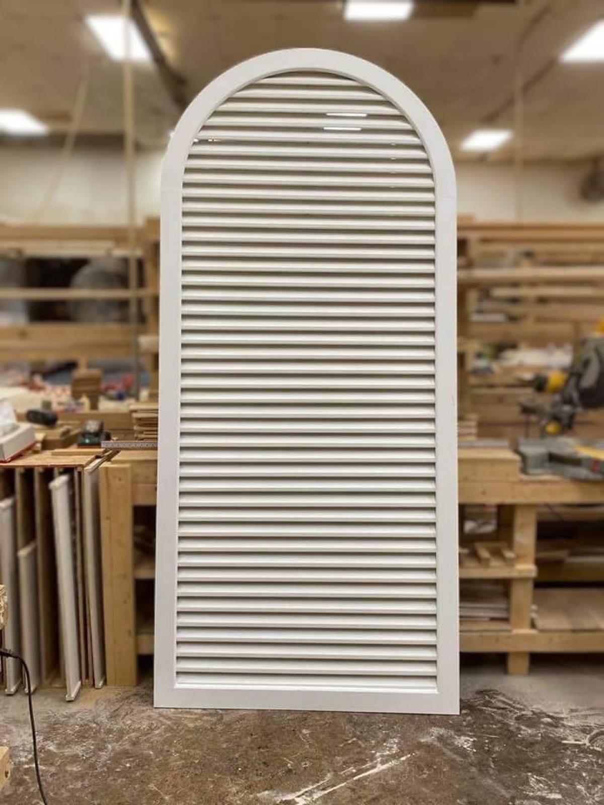 Rustic Wood Gable Vent w/ 1