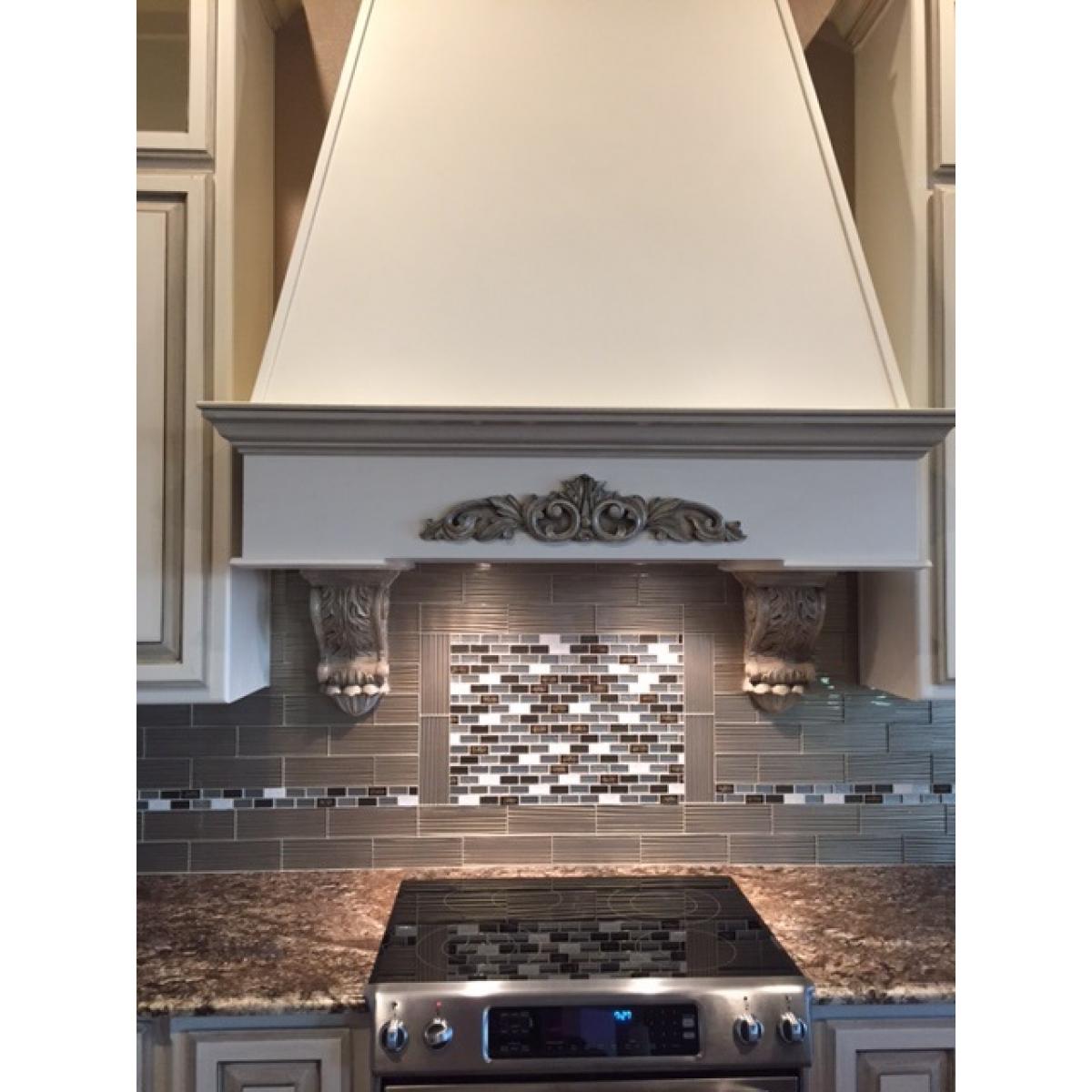 Ekena Millwork 5 1/4 Inchw X 4 3/4 Inchd X 12 Inchh Medium Farmingdale Acanthus Corbel, Lindenwood - View #9