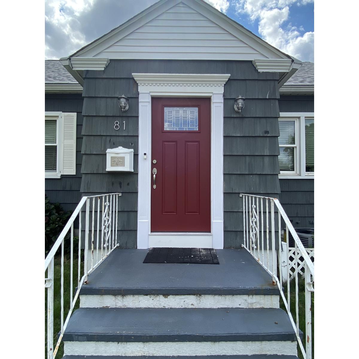 Ekena Millwork Crosshead - 52" Bottom Width, 55-7/8" Top Width, Factory Primed White Polyurethane, For Door/Window Trim
