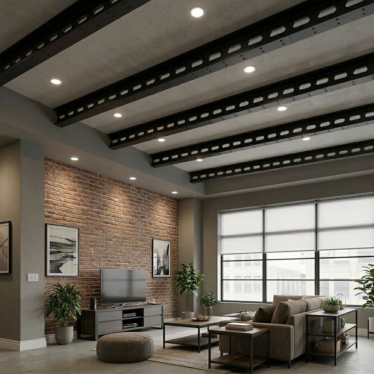 ForgeCraft Industrial Faux Steel Cellular 