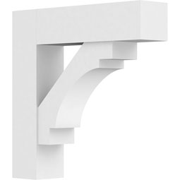 Standard Merced Architectural Grade PVC Bracket with Block Ends