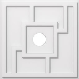 Knox Architectural Grade PVC Contemporary Ceiling Medallion