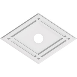 Diamond Architectural Grade PVC Contemporary Ceiling Medallion