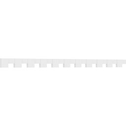 4"H x 1"P x 6"L Monroe Architectural Grade PVC Dentil Block Trim Sample