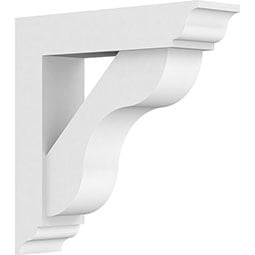 Standard Carmel Architectural Grade PVC Bracket With Traditional Ends