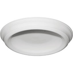 37 3/8"OD x 26 1/2"ID x 4"D Traditional Smooth Surface Mount Ceiling Dome