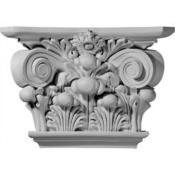 17 1/2"W x 11 7/8"H x 5 1/4"D Acanthus Leaf Capital (Fits Pilasters up to 9 5/8"W x 2"D)
