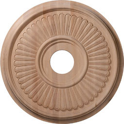 16"OD x 3 7/8"ID x 1 1/8"P Carved Berkshire Ceiling Medallion (Fits Canopies up to 5 1/4")
