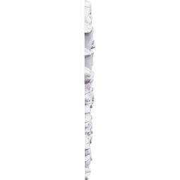 Ekena Millwork ONL04X05X01CO Cole Onlay – 4"W X 5-1/2"H X 1-1/4"P, White Primed Polyurethane Decorative Applique