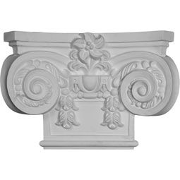 19 5/8"W x 13 3/8"H Large Empire Capital with Necking (Fits Pilasters up to 10 3/4"W x 7/8"D)