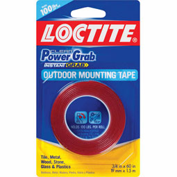 3/4 x 60 inch (19mm x 1.5m) Loctite Power Grab Mounting Tape