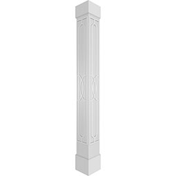 Craftsman Classic Square Non-Tapered Calico Fretwork Column
