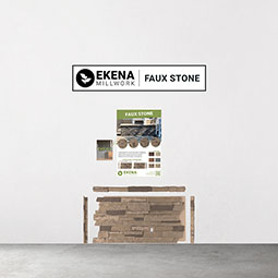 Ekena Millwork Display Kit for Faux Stone Collection