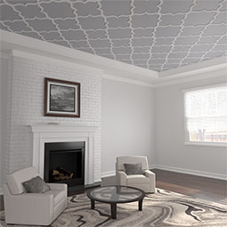 May Decorative Fretwork Ceiling Panels in Architectural Grade PVC