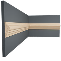 Crown Molding Corners – Low Profile Inside Or Outside – 4 5/8" Pine Transitions – Crown Corners