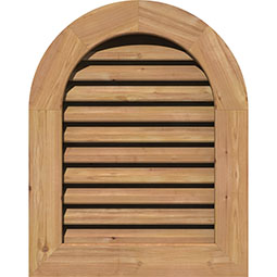 Round Top Wood Gable Vent
