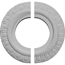 9"OD x 4 1/2"ID x 1/2"P Claremont Ceiling Medallion, Two Piece (Fits Canopies up to 5 5/8")