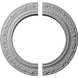 12"OD x 8"ID x 1/2"P Andrea Ceiling Medallion, Two Piece (Fits Canopies up to 8")