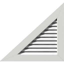 Right Triangle PVC Gable Vent - Left Side