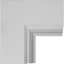 14"W x 4"P x 14"L Perimeter Inside Corner for 8" Deluxe Coffered Ceiling System (Kit)