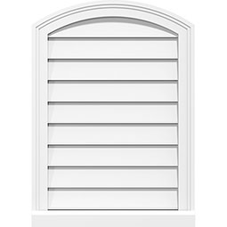 Arch Top Surface Mount PVC Gable Vent Brickmould Sill Frame