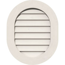 Vertical Round Ended PVC Gable Vent