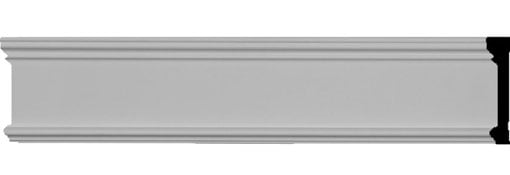 3 1/8"H x 5/8"P x 94 1/2"L Pierced Moulding Backplate, fits Pierced Moulding Heights 2" and under