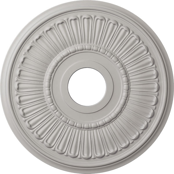 16"OD x 3 5/8"ID x 3/4"P Melonie Ceiling Medallion (Fits Canopies up to 6 3/8"), Hand-Painted Ultra Pure White