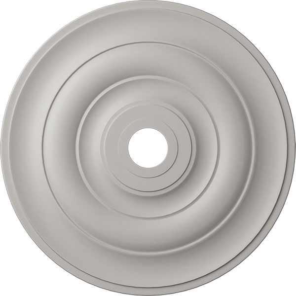 26 1/2"OD x 3 5/8"ID x 1 1/2"P Jefferson Ceiling Medallion (Fits Canopies up to 5"), Hand-Painted Ultra Pure White