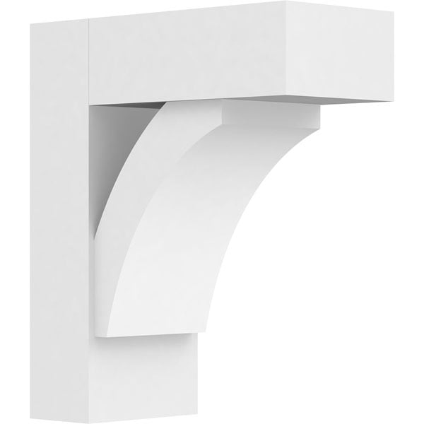 5"W x 12"D x 14"H Standard Thorton Architectural Grade PVC Bracket with Block Ends