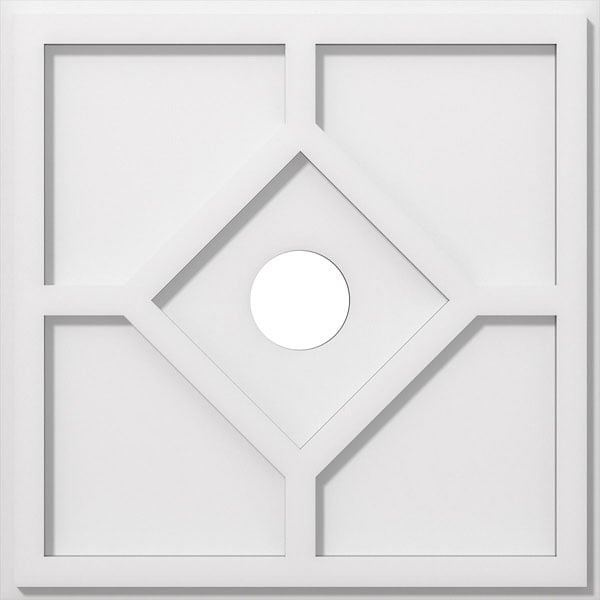 Embry Architectural Grade PVC Contemporary Ceiling Medallion