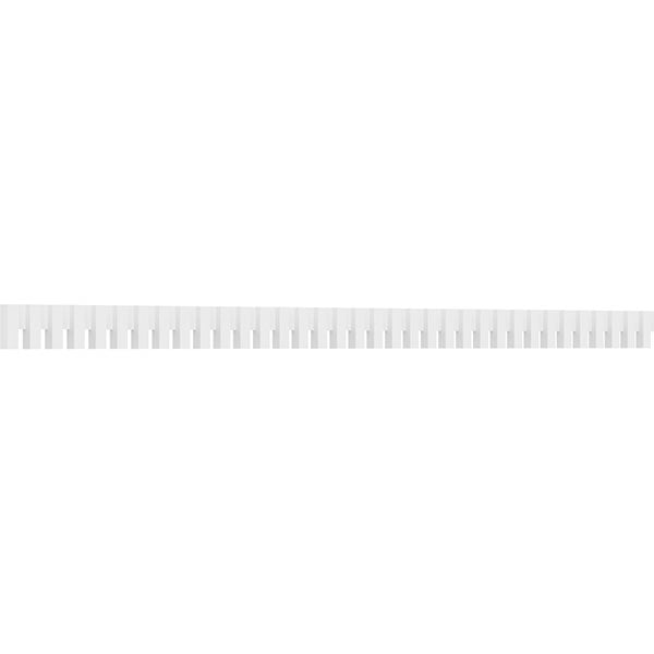 SAMPLE - 4"H x 1"P x 6"L Elizabeth Architectural Grade PVC Dentil Block Trim