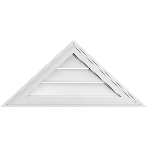 Triangle Surface Mount PVC Gable Vent Brickmould Frame