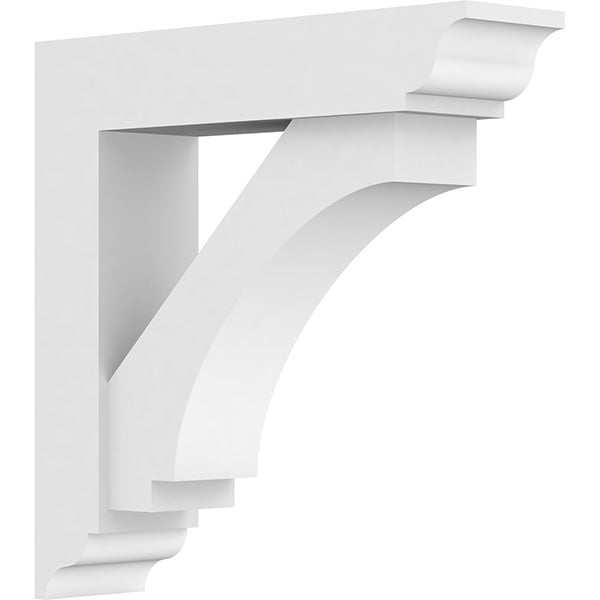 Standard Imperial Architectural Grade PVC Bracket With Traditional Ends