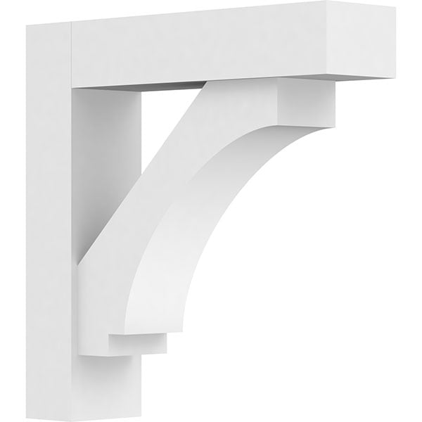 Standard Imperial Architectural Grade PVC Bracket With Block Ends