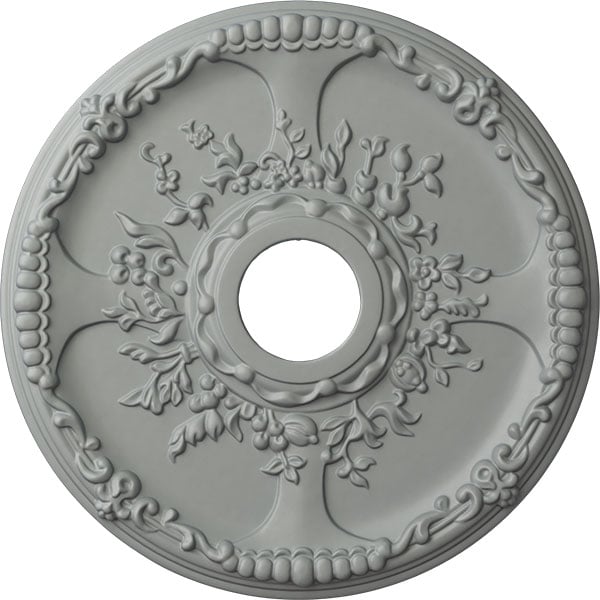 18"OD x 3 1/2"ID x 1 3/8"P Antioch Ceiling Medallion (Fits Canopies up to 3 1/2")