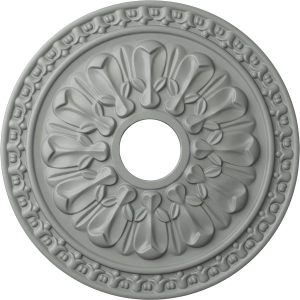 18"OD x 3 1/2"ID x 1 3/8"P Warsaw Ceiling Medallion (Fits Canopies up to 3 1/2")