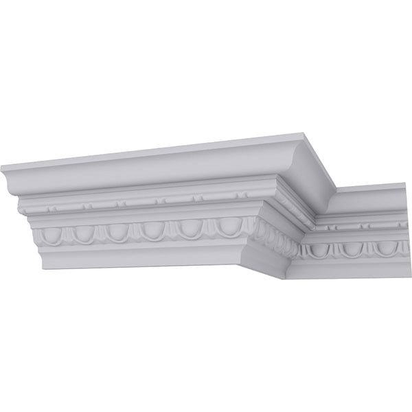 3 5/8"H x 3 3/8"P x 5"F x 94 1/2"L Stockport Traditional Crown Moulding