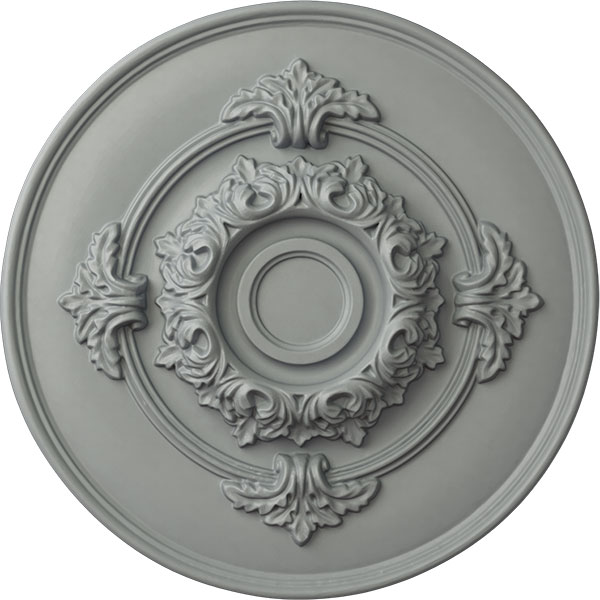 13 3/4"OD x 1"P Monique Ceiling Medallion (Fits Canopies up to 3 3/4")
