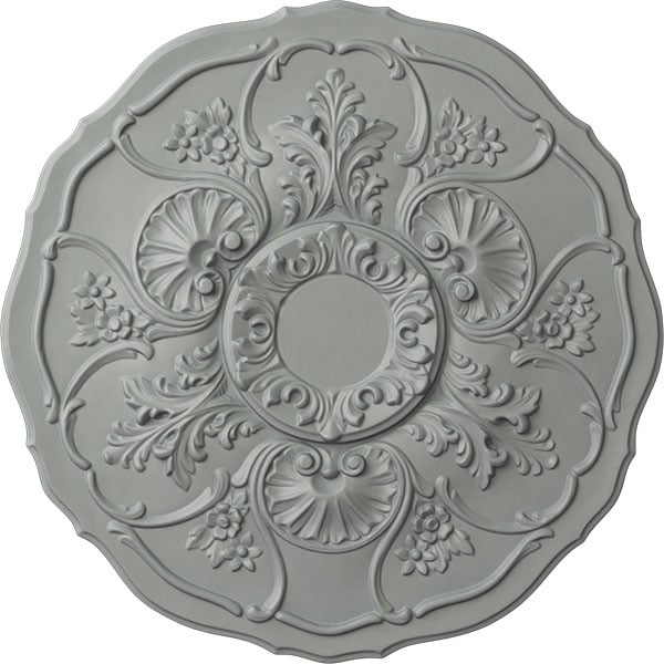22 1/2"OD x 1 1/2"P Cornelia Ceiling Medallion (Fits Canopies up to 4")
