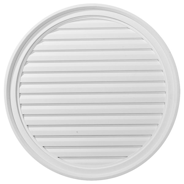 30"W x 30"H x 2 1/4"P, Round Gable Vent Louver, Non-Functional