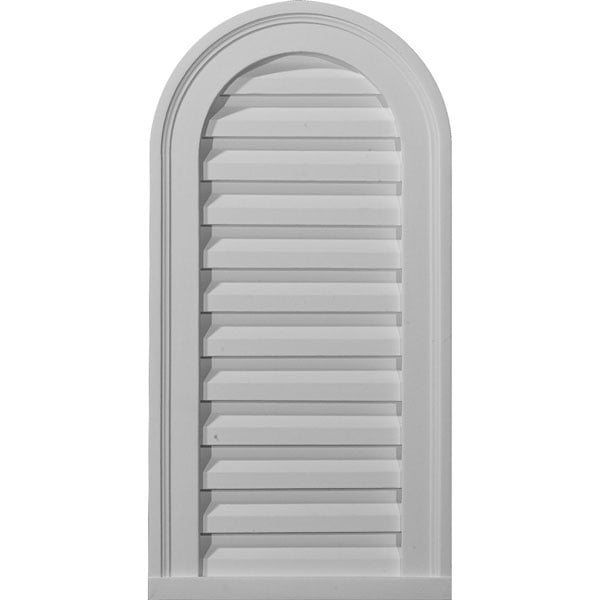 22"W x 32"H x 2 3/8"P, Cathedral Gable Vent Louver, Functional