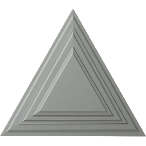 19"W x 16 5/8"H x 1 1/8"P Triangle Ceiling Medallion