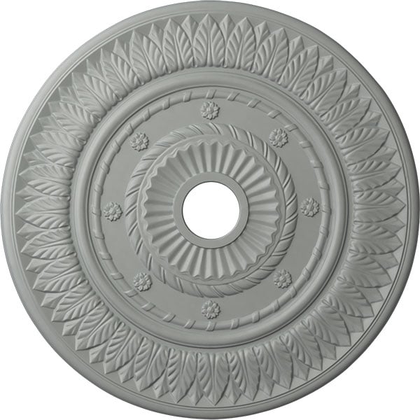 26 3/4"OD x 3 5/8"ID x 1 1/8"P Leaf Ceiling Medallion (Fits Canopies up to 3 5/8")