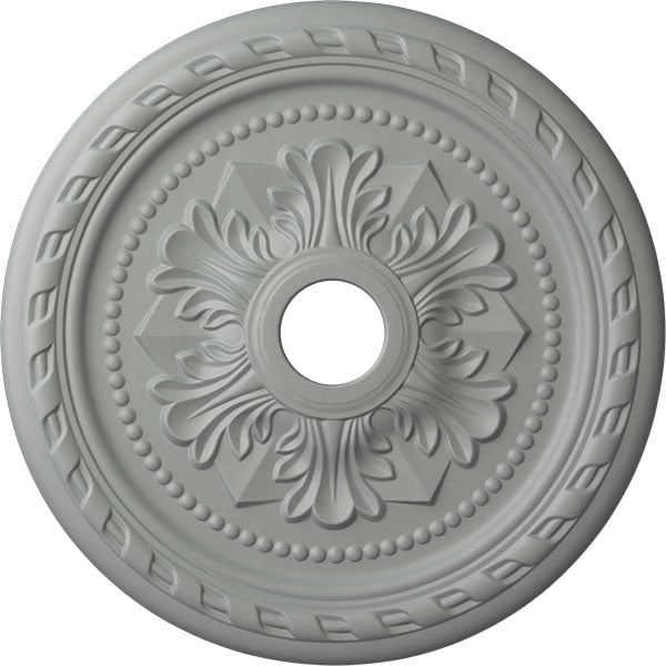 23 5/8"OD x 3 5/8"ID x 1 5/8"P Palmetto Ceiling Medallion (Fits Canopies up to 3 5/8")