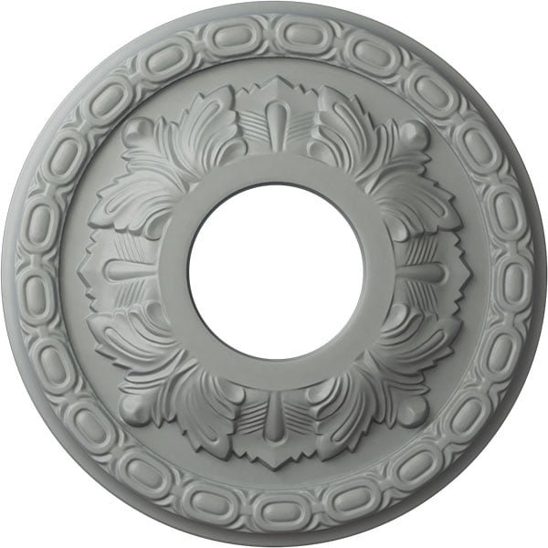 11 3/8"OD x 3 5/8"ID x 1 1/8"P Leaf Ceiling Medallion (Fits Canopies up to 4 3/4")